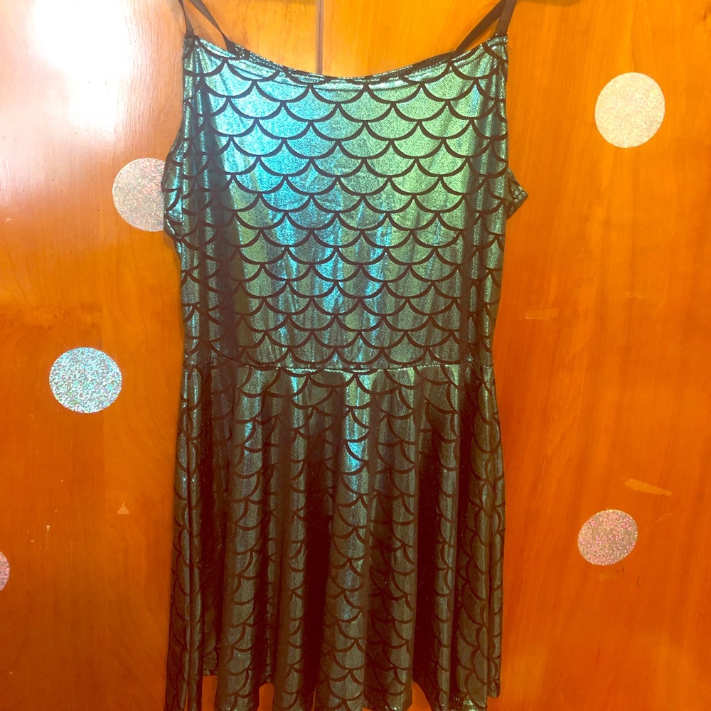 Mermaid scale Skater Dress 🧜🏽‍♀️